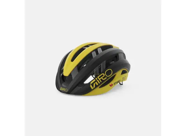 GIRO Aries Spherical přilba Mat Black/Yellow Visma