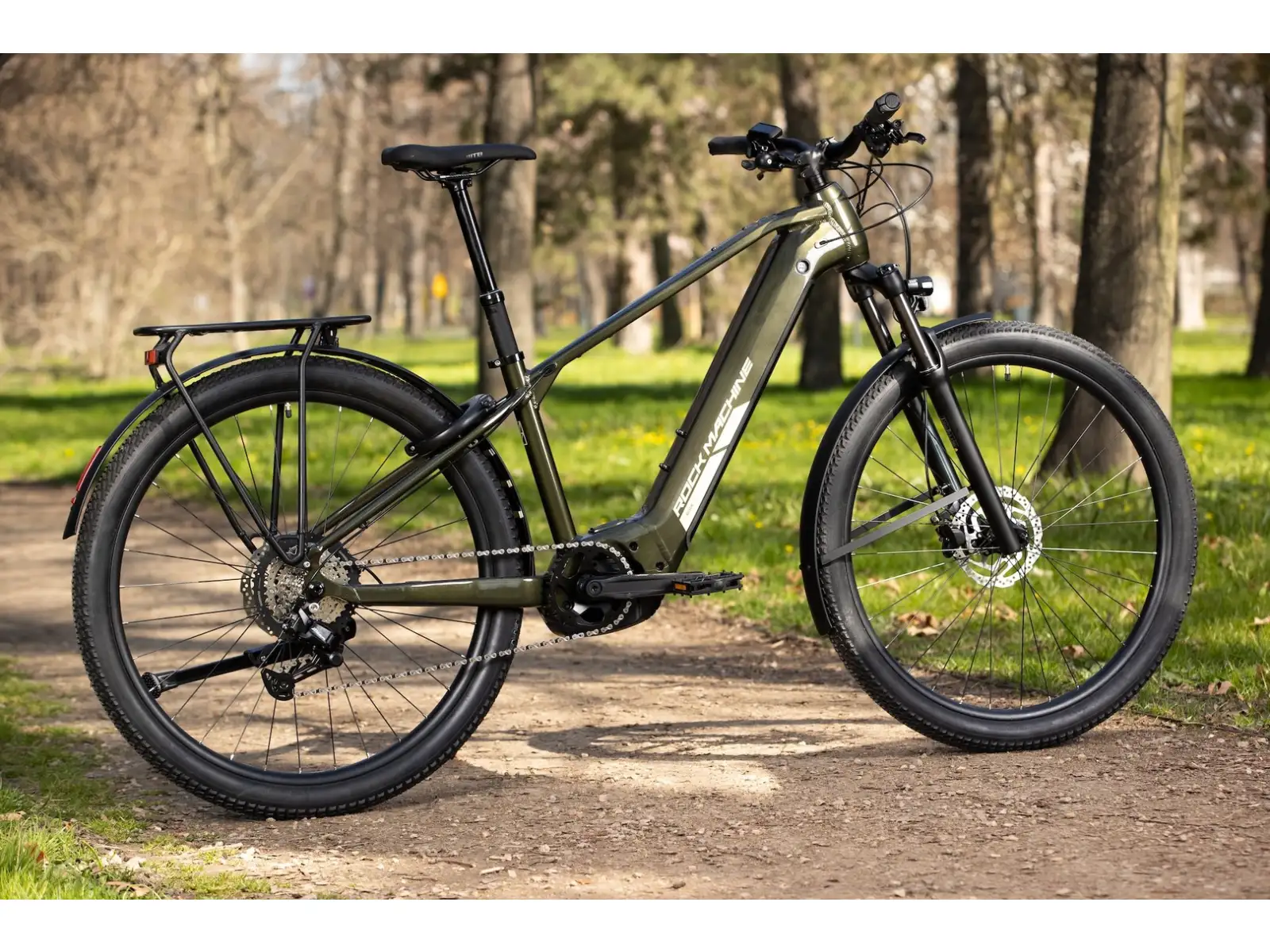 Rock Machine eBlizz B70T horské elektrokolo Gloss Dark Forest