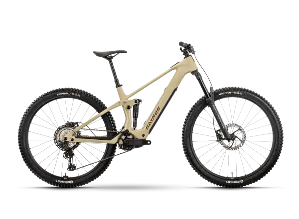Raymon Airok Pro celoodpružené elektrokolo Popcorn Stealth/Caramel