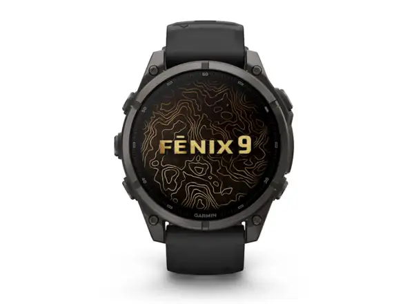 Garmin Fénix 9–47 mm chytré hodinky Carbon gray DLC Titanium/Black