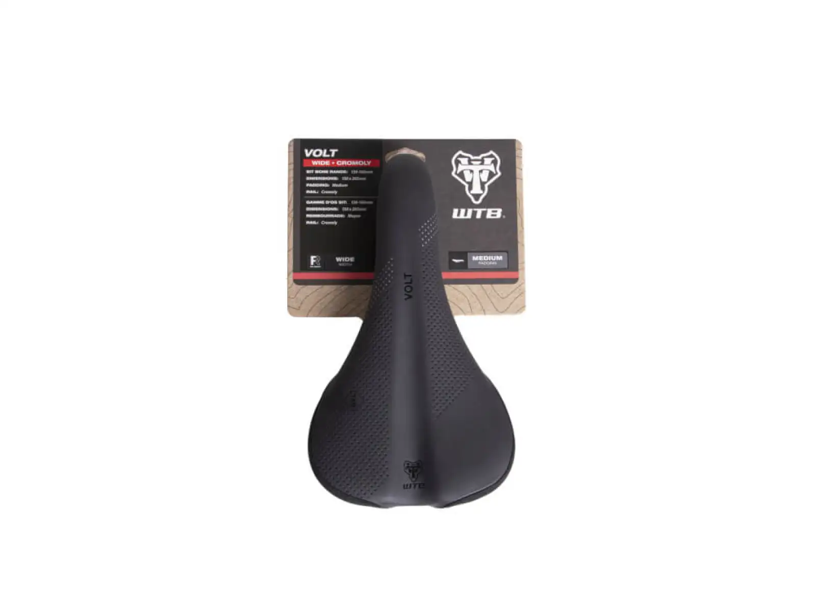 WTB Volt Cromoly Wide sedlo černá 150 mm