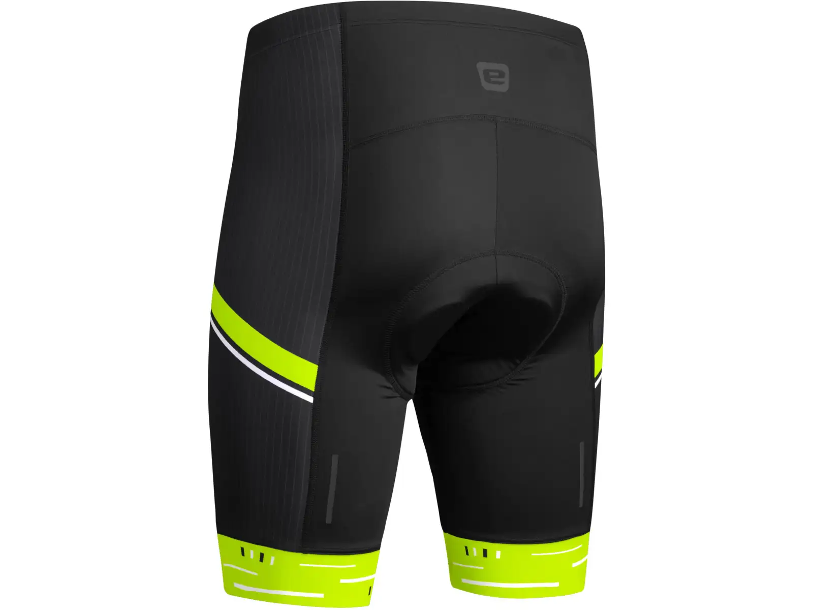 Etape Racing 2.0 pánské kraťasy s vložkou černá/žlutá fluo