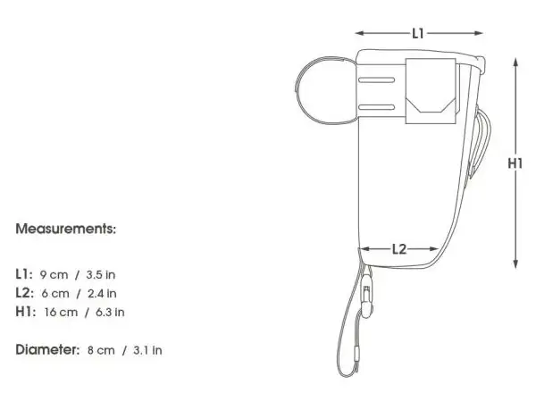 Apidura Backcountry Food Pouch  0,8 l brašna na řídítka