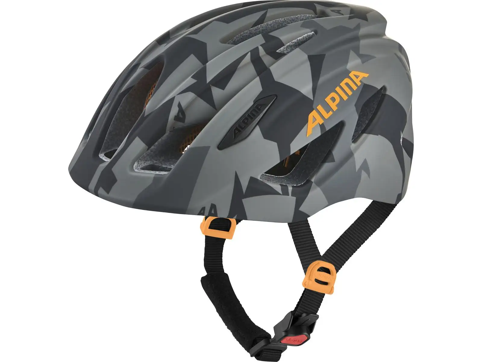Alpina Pico Flash dětská přilba Black/Camo Orange Gloss
