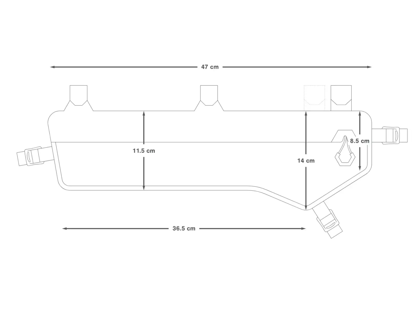 Apidura Expedition Frame Pack Tall 5 l rámová brašna
