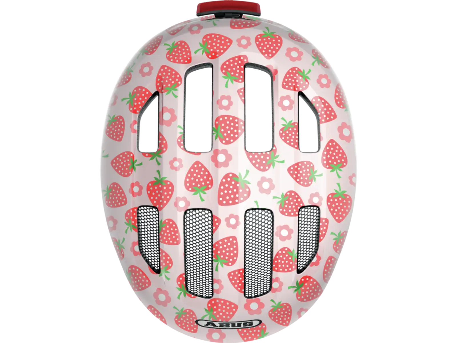 Abus Smiley 3.0 LED dětská přilba Strawberry