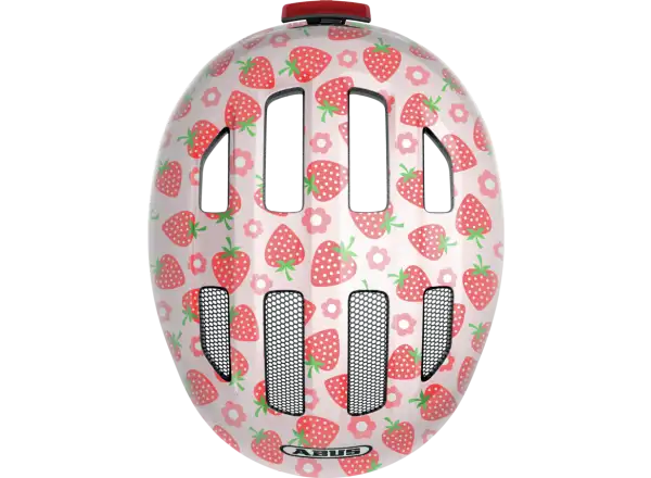 Abus Smiley 3.0 LED dětská přilba Strawberry