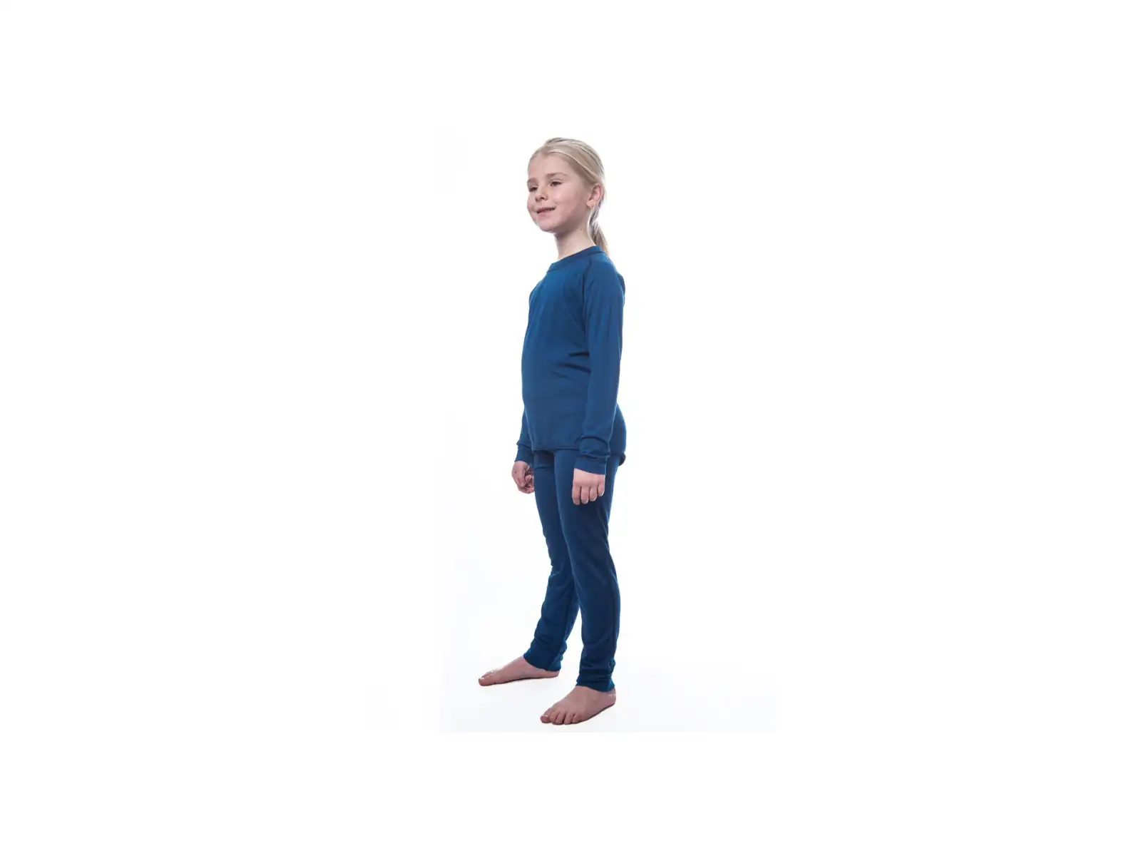 Sensor Merino Air dětský set triko dlouhý rukáv + spodní kalhoty tmavě modrá