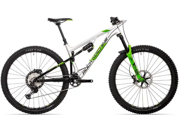 Rock Machine Blizzard TRL 90-29 gloss silver/black/DVO green horské kolo