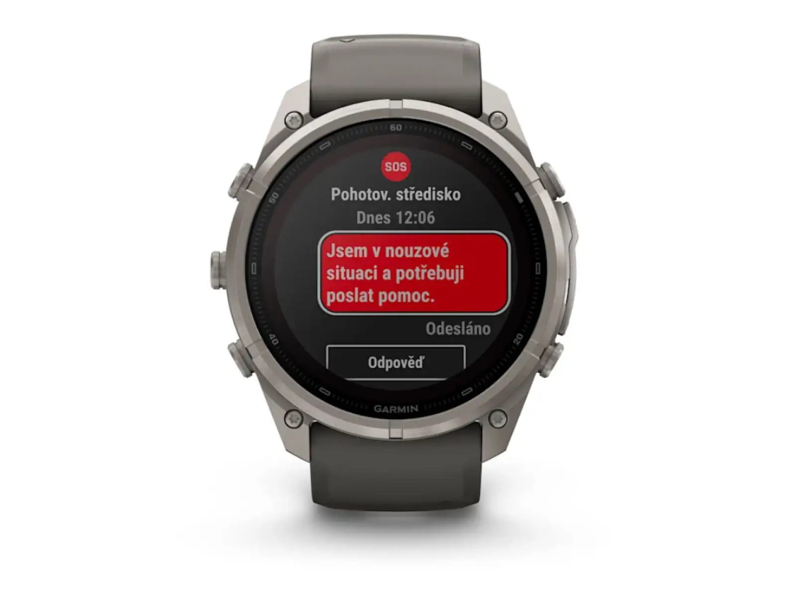 Garmin Fénix 9 Pro inReach Solar 51 mm chytré hodinky Titanium Pebble Gray/Silver Gray