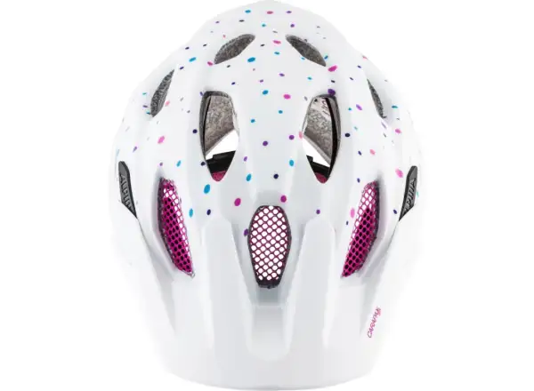 Alpina Carapax Jr. dětská přilba white polka dots