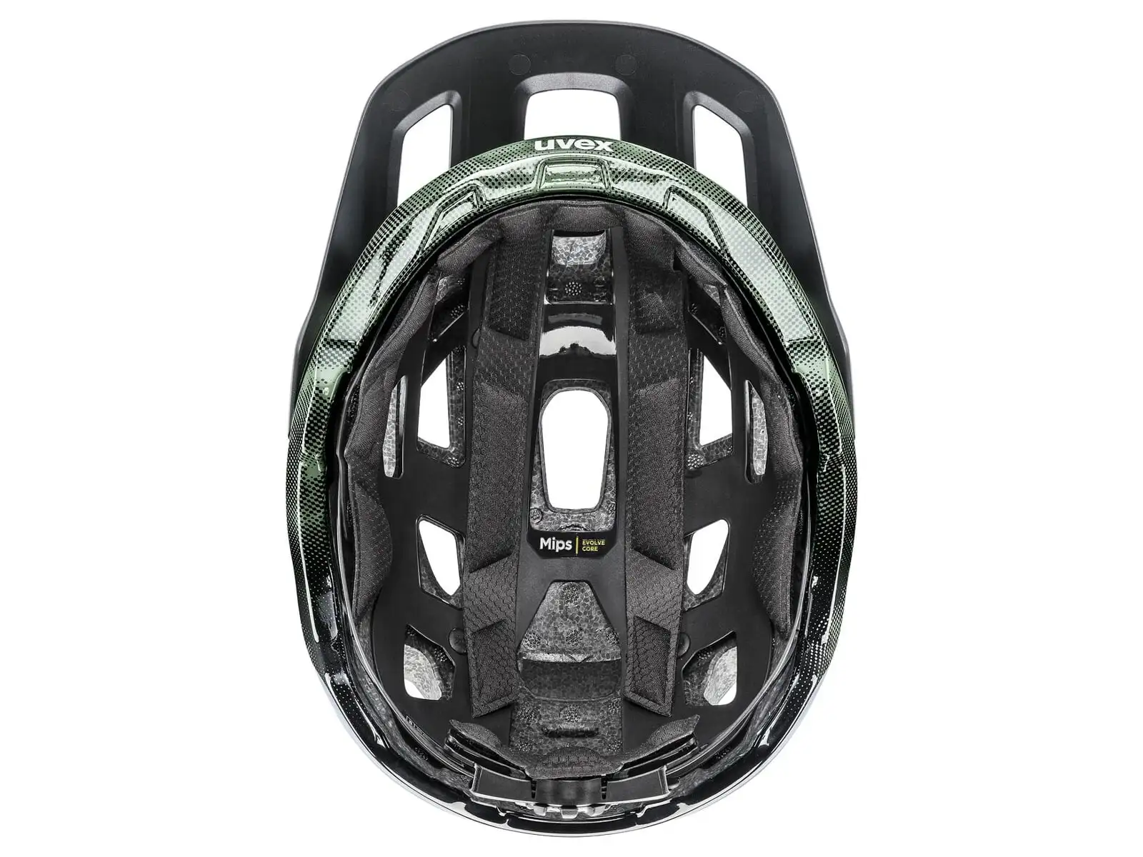 Uvex React Mips přilba Moss Green/Black Matt