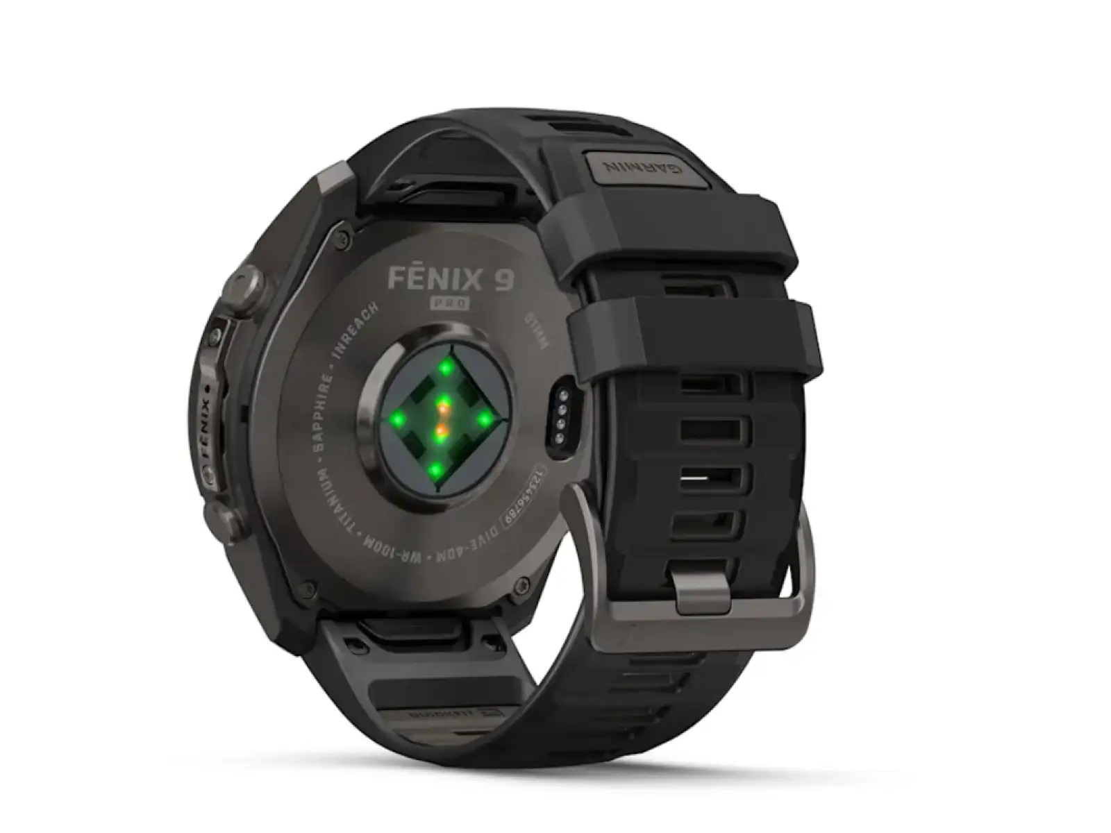 Garmin Fénix 9 Pro inReach 51 mm chytré hodinky Carbon gray DLC Titanium Black/Pebble gray