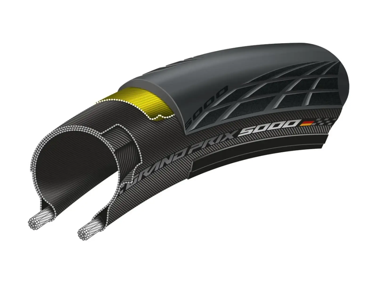 Continental GrandPrix 5000 S TR 27,5" silniční plášť kevlar černá/transparentní