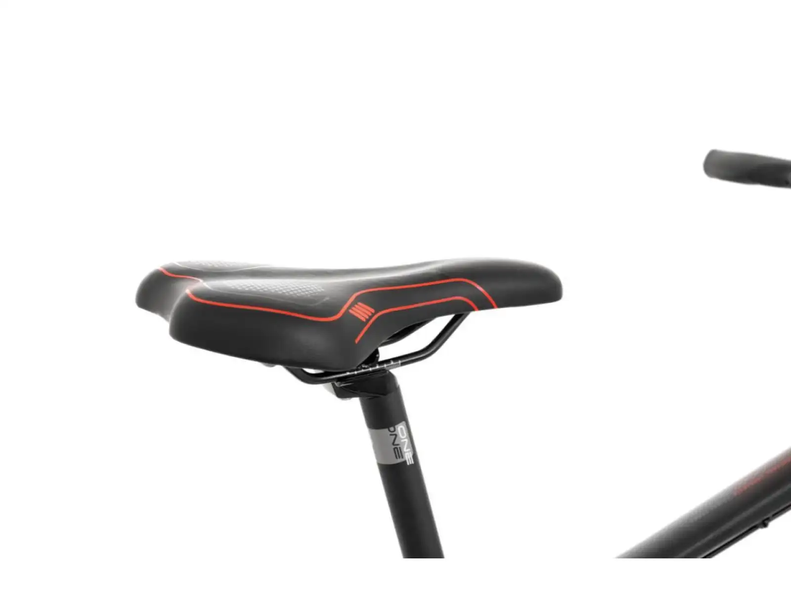 Rock Machine CrossRide 100 mat black/dark grey/brick red trekingové kolo