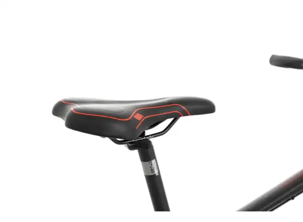 Rock Machine CrossRide 100 mat black/dark grey/brick red trekingové kolo