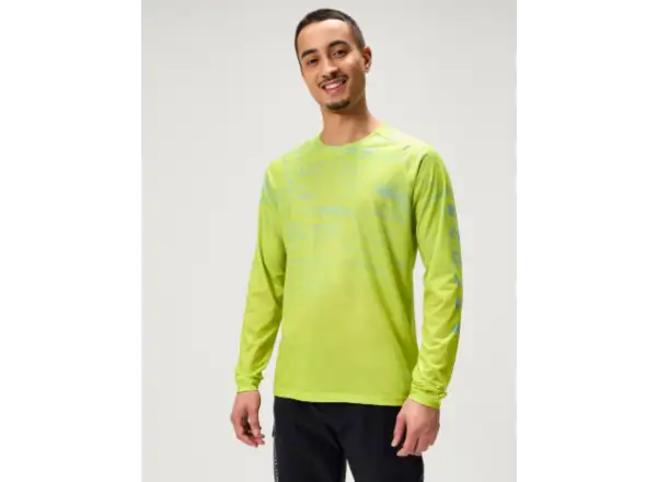 Endura LTD Marble Printed pánský dres dlouhý rukáv Lime Green