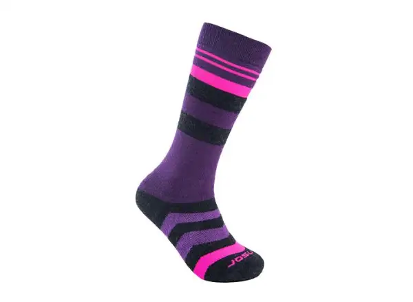 Sensor Slope Merino ponožky černá/růžová/fialová