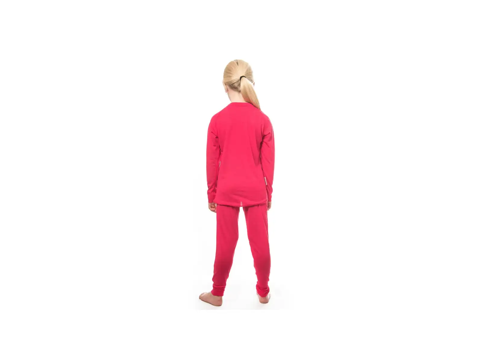 Sensor Merino Air dětský set triko dlouhý rukáv + spodní kalhoty Magenta