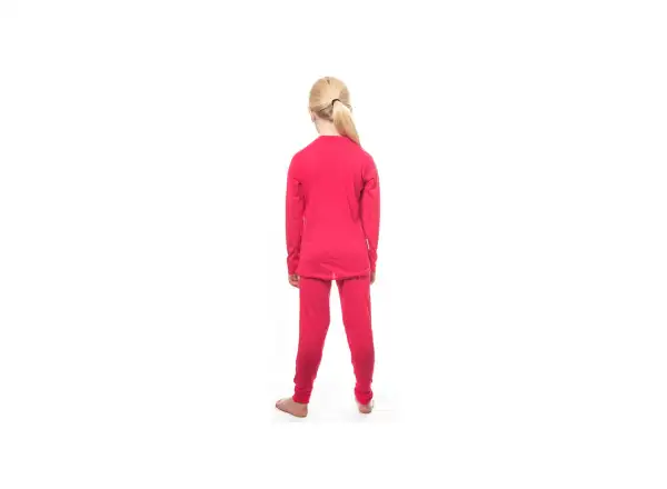 Sensor Merino Air dětský set triko dlouhý rukáv + spodní kalhoty Magenta