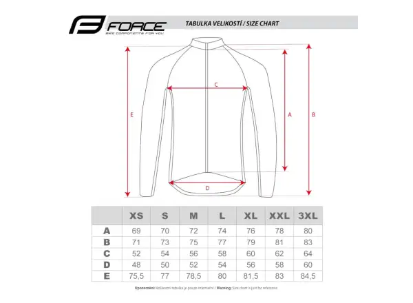 Force Reckless unisex dres dlouhý rukáv černá/červená/modrá