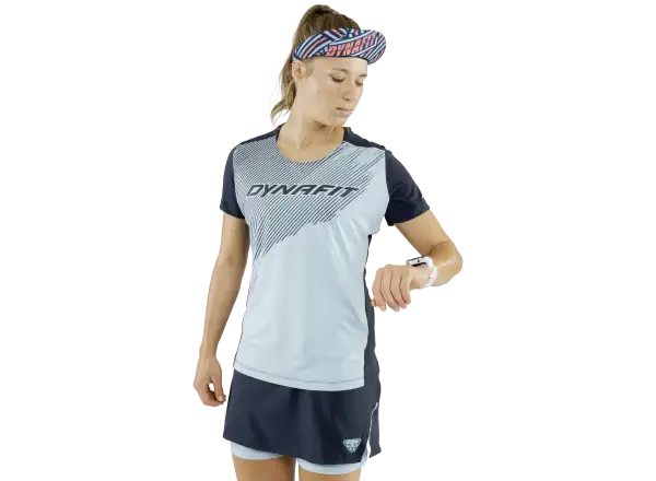 Dynafit Alpine Pro 2v1 dámská běžecká sukně s vnitřními kraťasy Blueberry Marine Blue