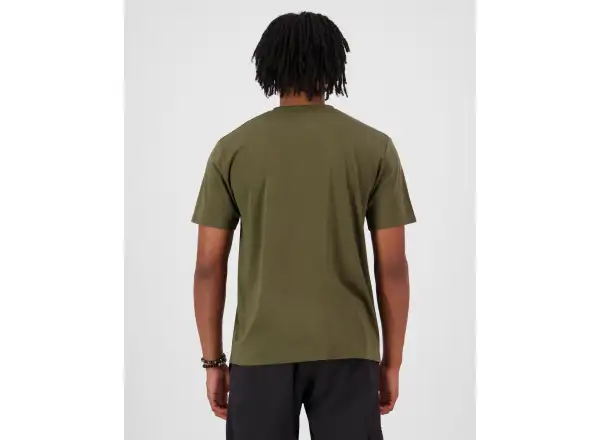 Mons Royale Icon Merino pánské triko krátký rukáv Dark Olive