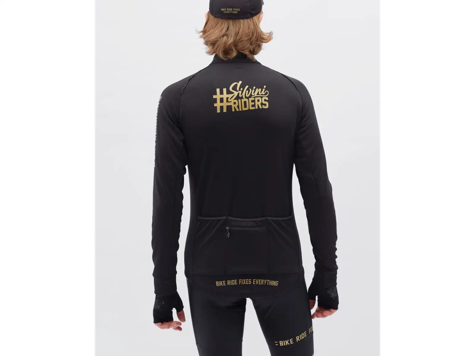 Silvini Leverono pánský dres dlouhý rukáv Black/Gold