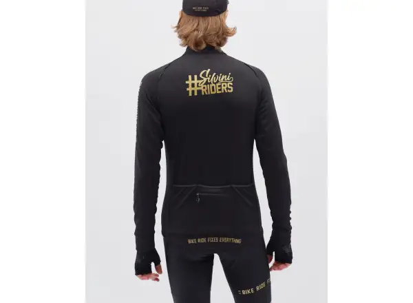 Silvini Leverono pánský dres dlouhý rukáv Black/Gold