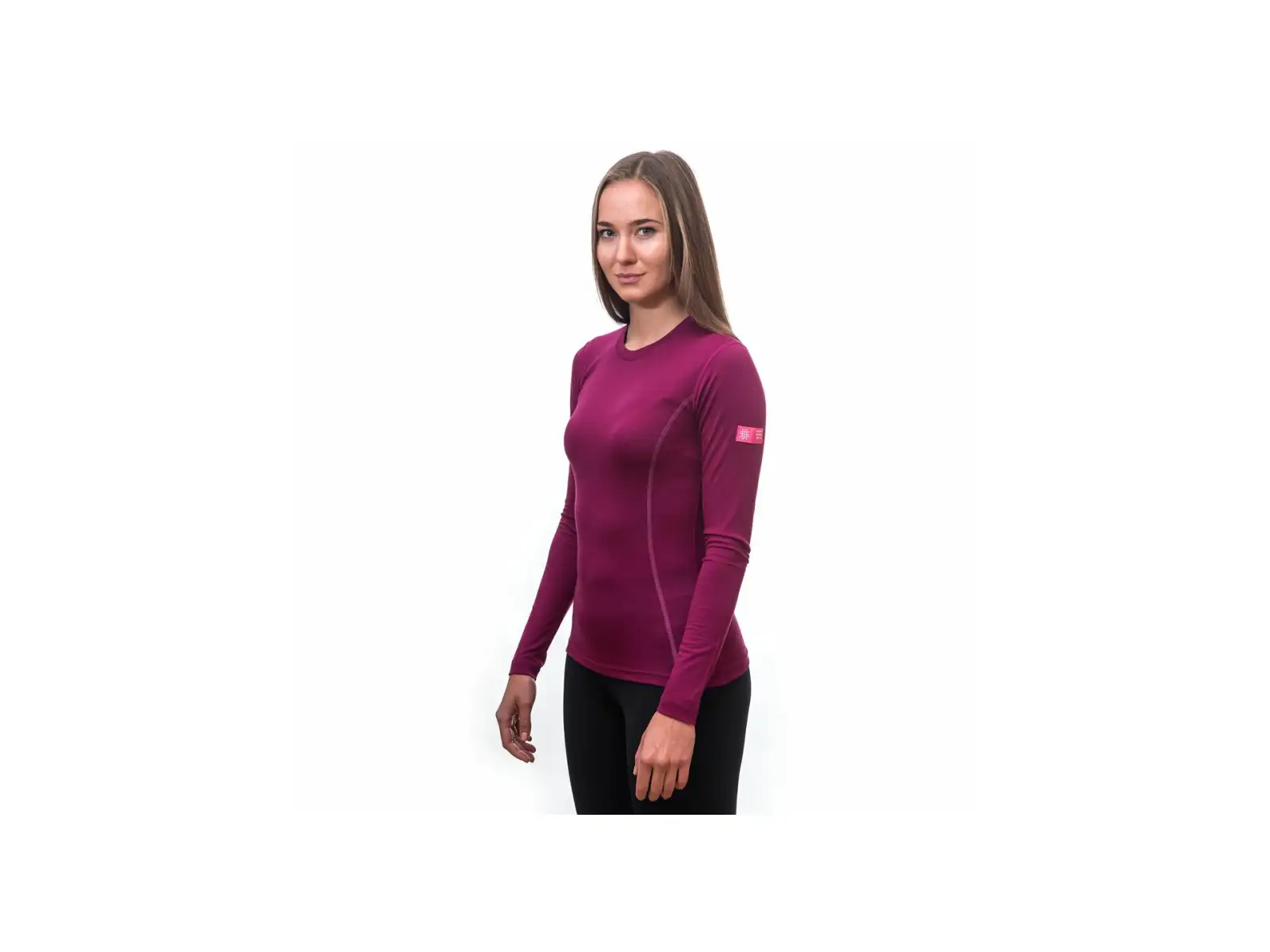 Sensor Merino Active dámské triko dlouhý rukáv Lilla