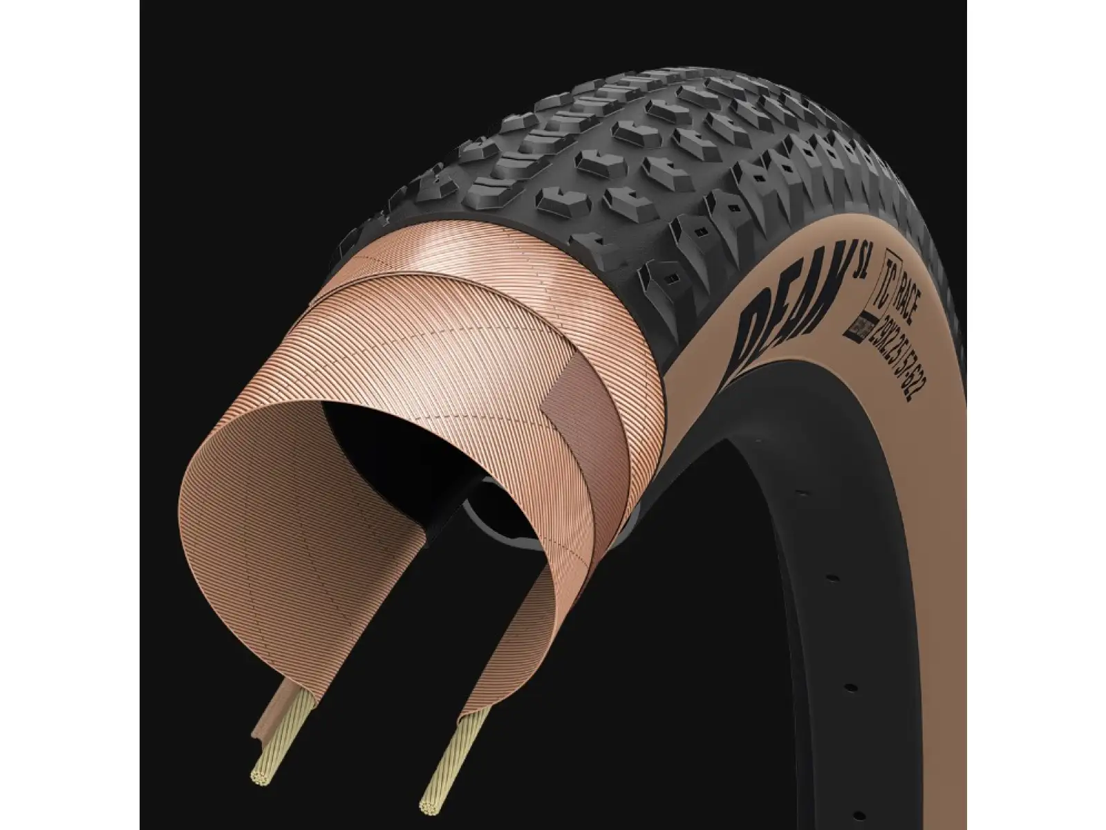 Goodyear Peak SL Race Tubeless Complete 29x2,40" MTB plášť kevlar Tan