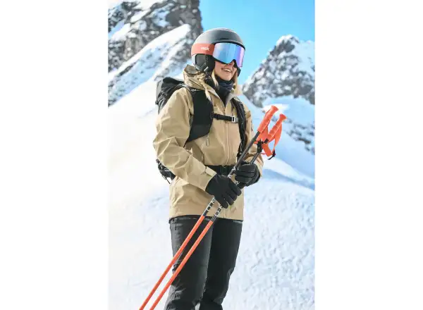 Uvex Provoque FM lyžařské brýle black matt/blue - green
