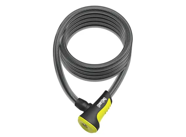 ONGUARD zámek lanko 1200x8 mm žlutý 2klíče