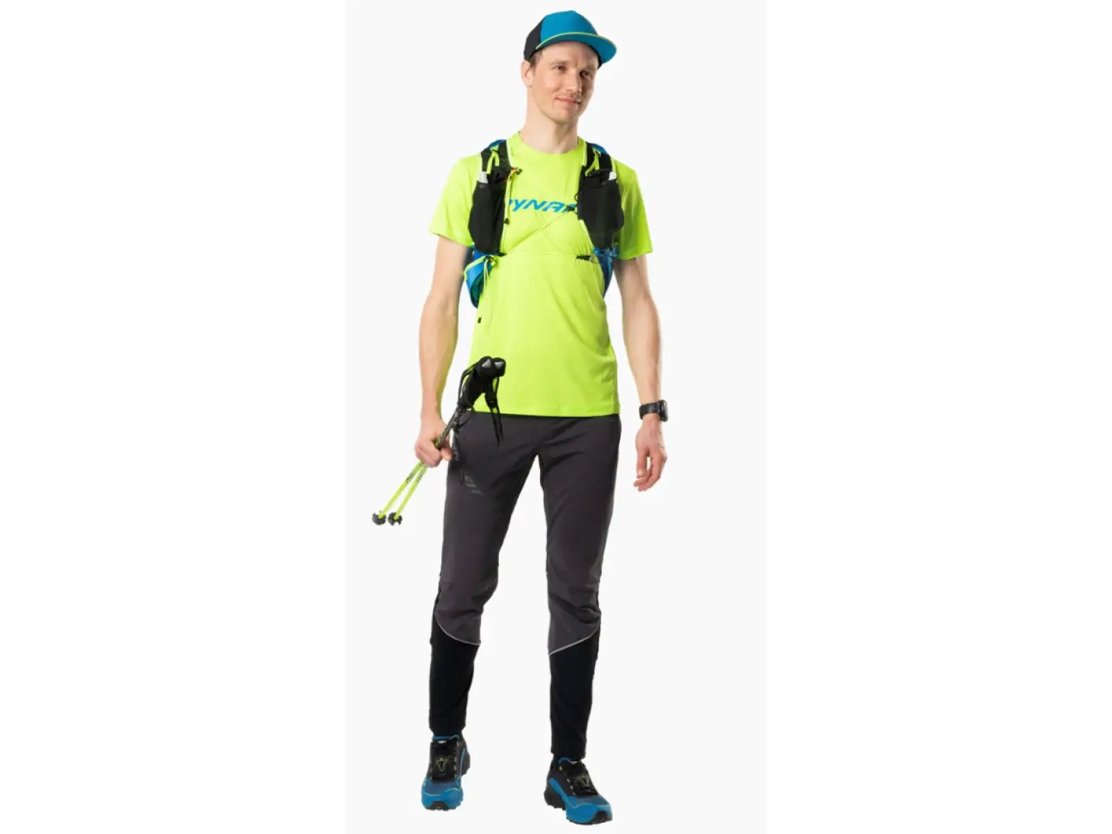 Dynafit Traverse 2 M S/S TEE pánské funkční triko krátký rukáv fluo yellow