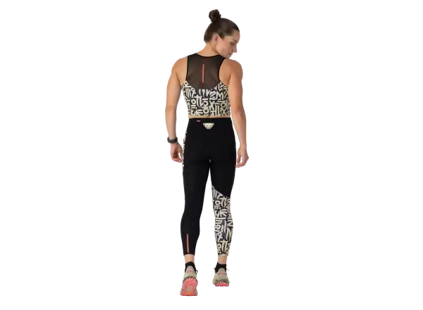 Dynafit Trail Crop Top dámské triko bez rukávu Black Out