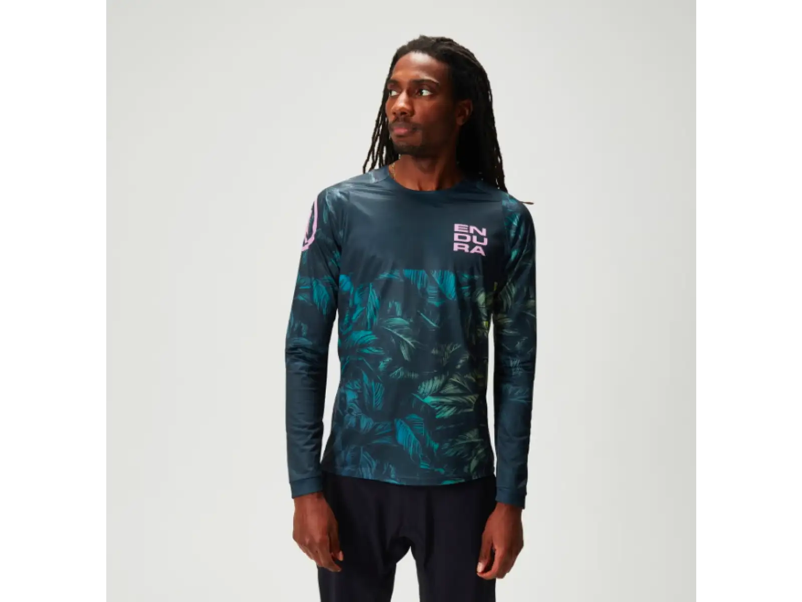 Endura Tropical Print LTD pánský dres dlouhý rukáv Grey