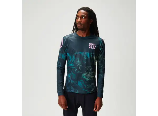 Endura Tropical Print LTD pánský dres dlouhý rukáv Grey