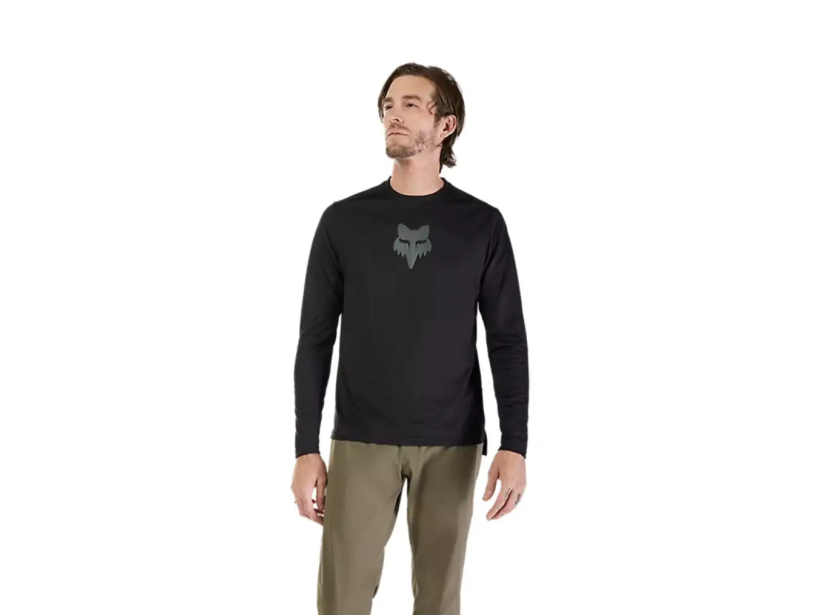 Fox Ranger Fox Head pánský dres dlouhý rukáv Black
