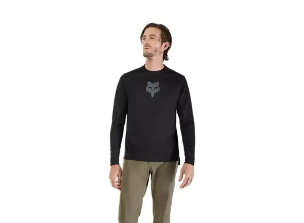 Fox Ranger Fox Head pánský dres dlouhý rukáv Black