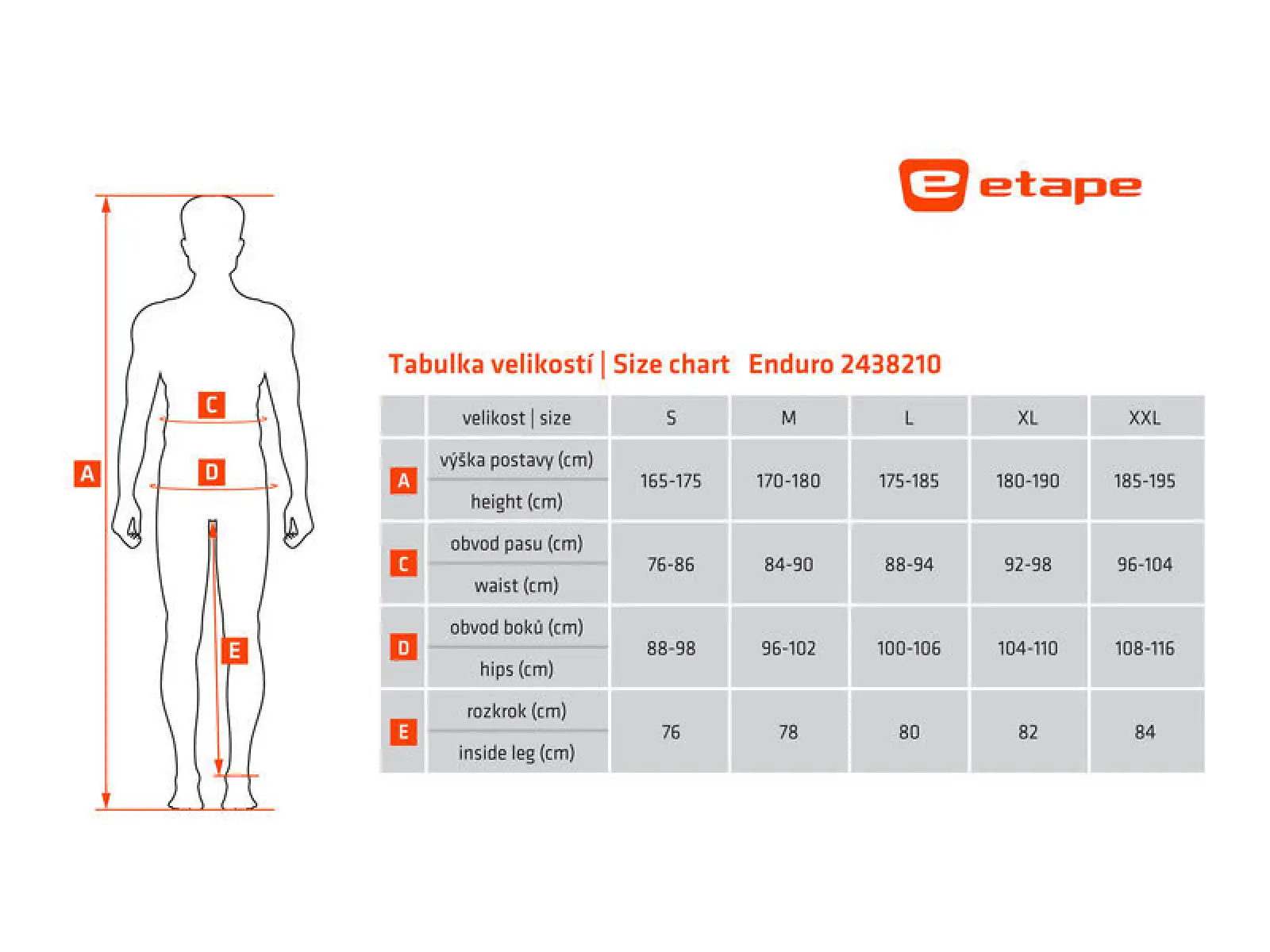Etape Enduro pánské volné kalhoty černá