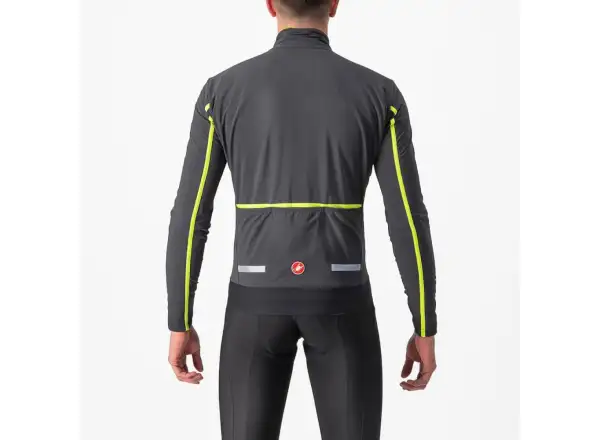 Castelli Flight Air pánská bunda gray/lime