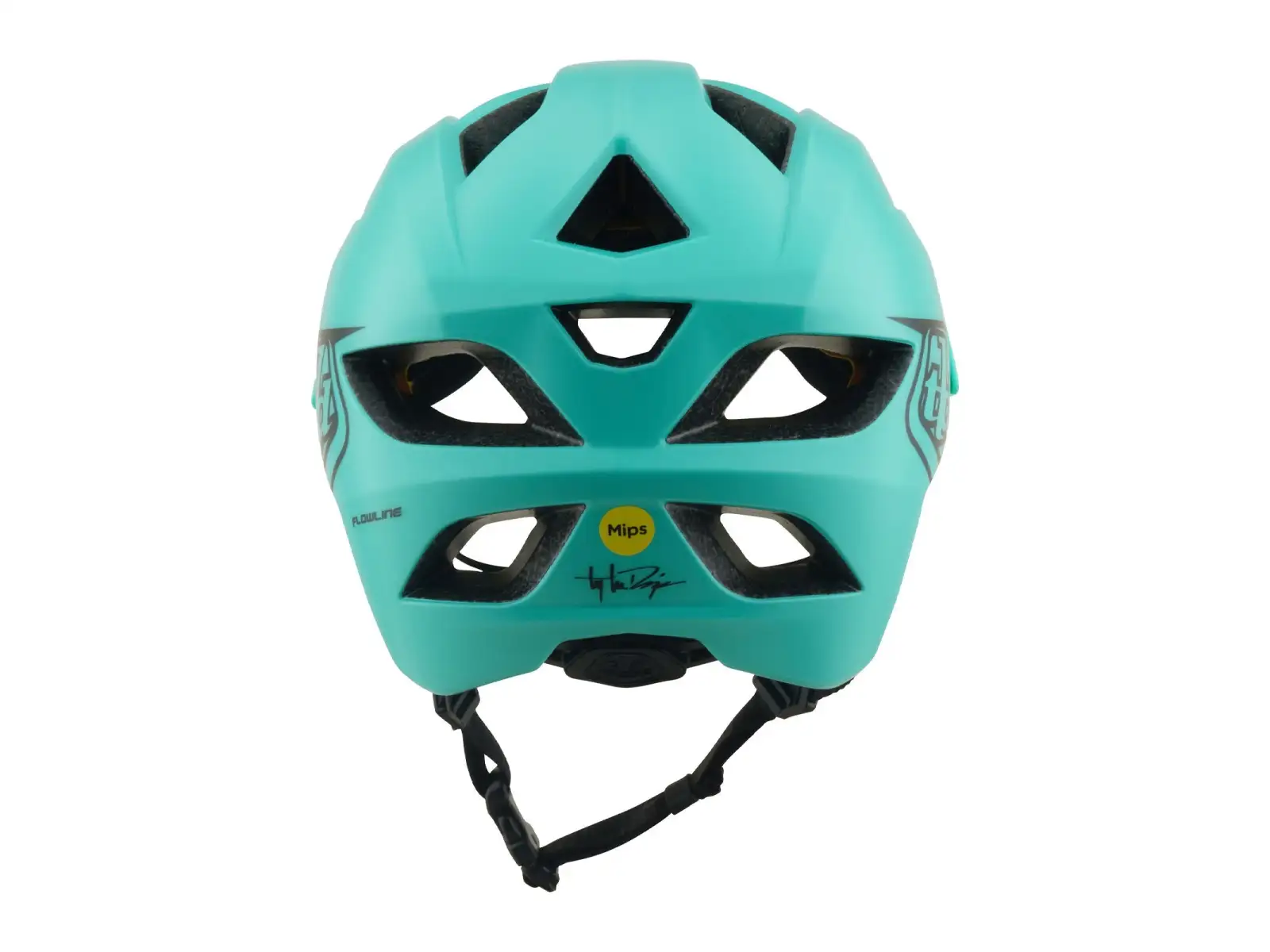 Troy Lee Designs Youth Flowline MIPS dětská přilba Point Charcoal/Real Teal