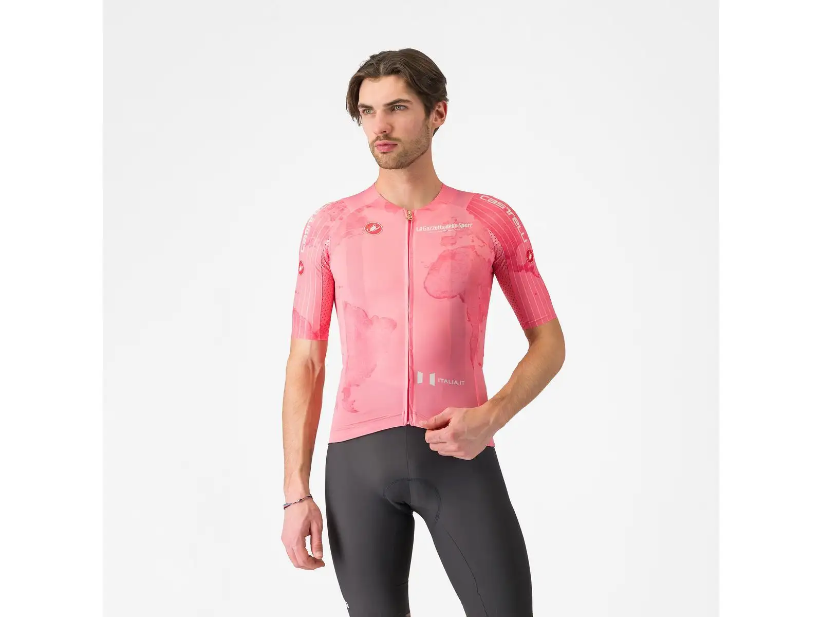 Castelli Giro 108 Race 8S pánský dres krátký rukáv Rosa Giro