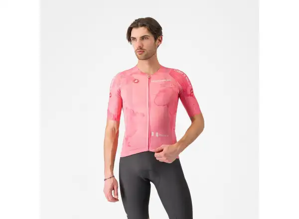 Castelli Giro 108 Race 8S pánský dres krátký rukáv Rosa Giro