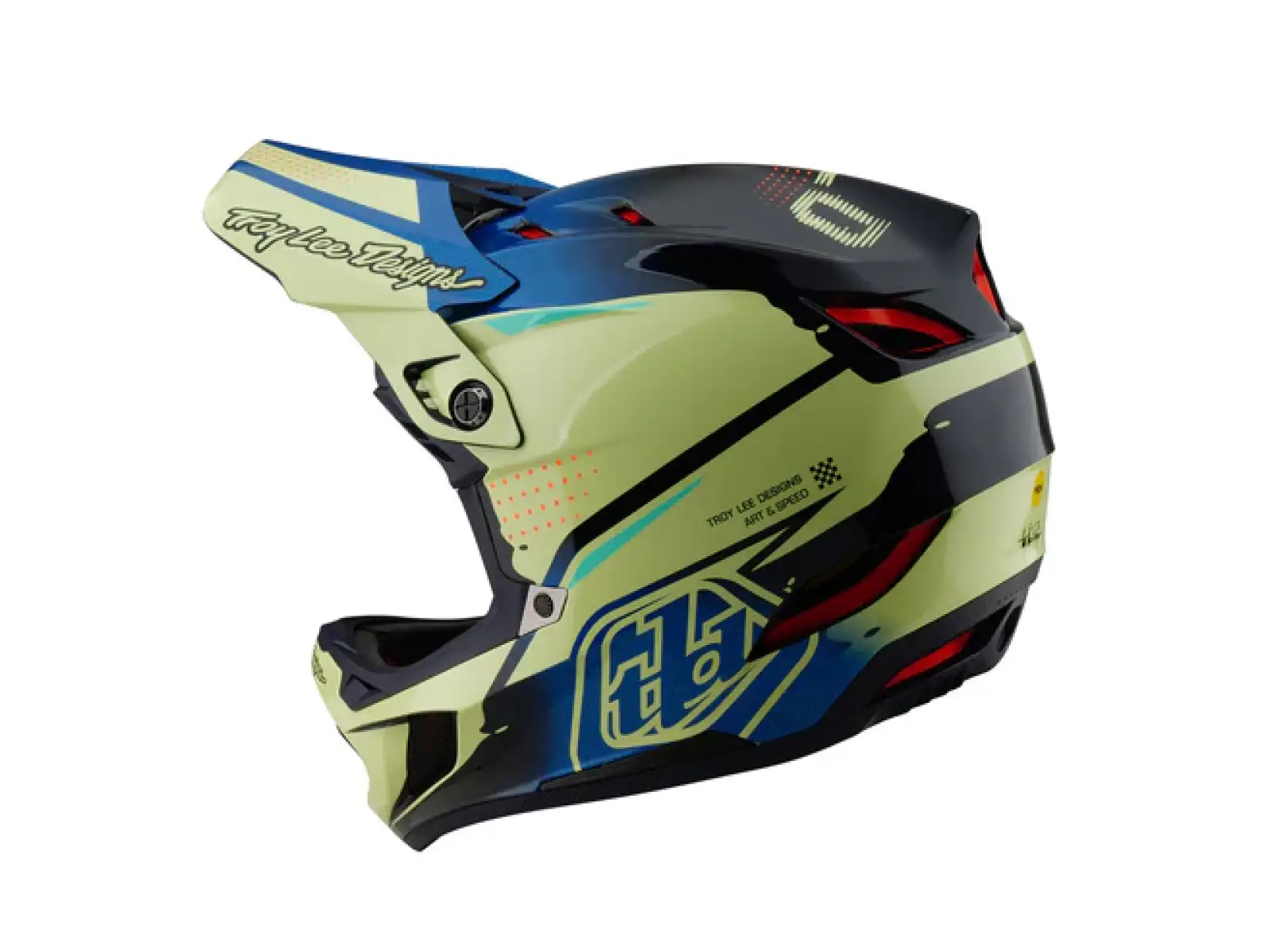 Troy Lee Designs D4 Composite přilba Drip Glo Yellow
