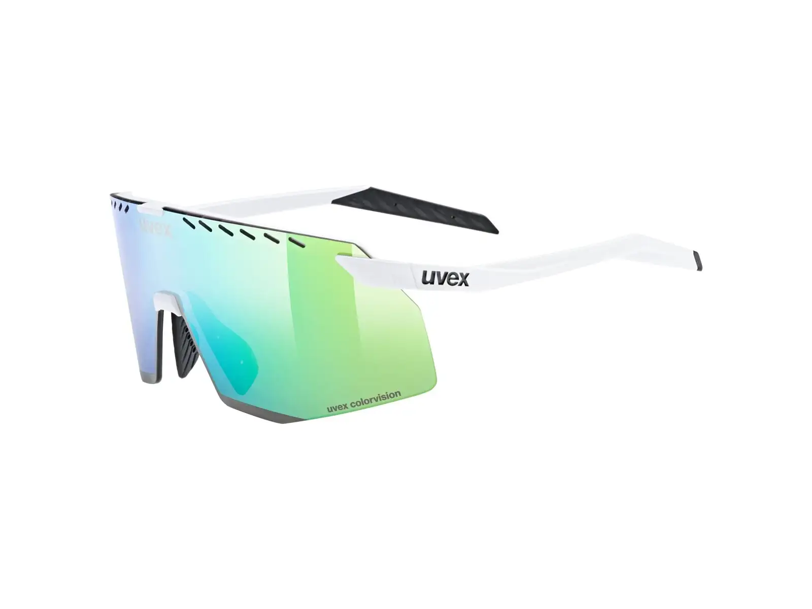 Uvex Pace Stage Colorvision brýle White Matt/Mirror Green