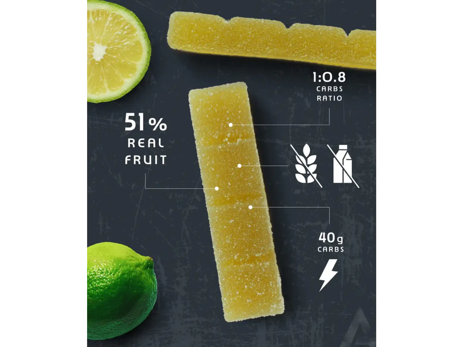 Amacx Turbo Fruit Chew energetická žvýkačka 50 g Citrus