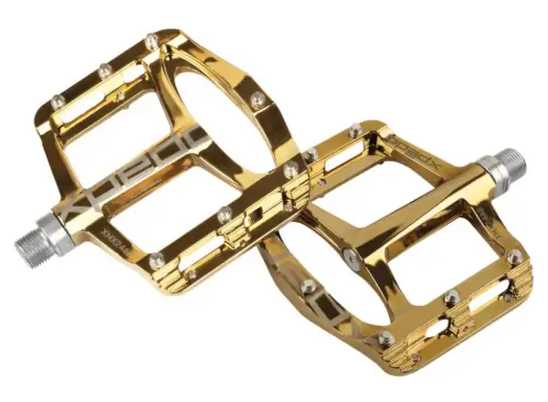 X-pedo Spry+ platformové pedály gold slick