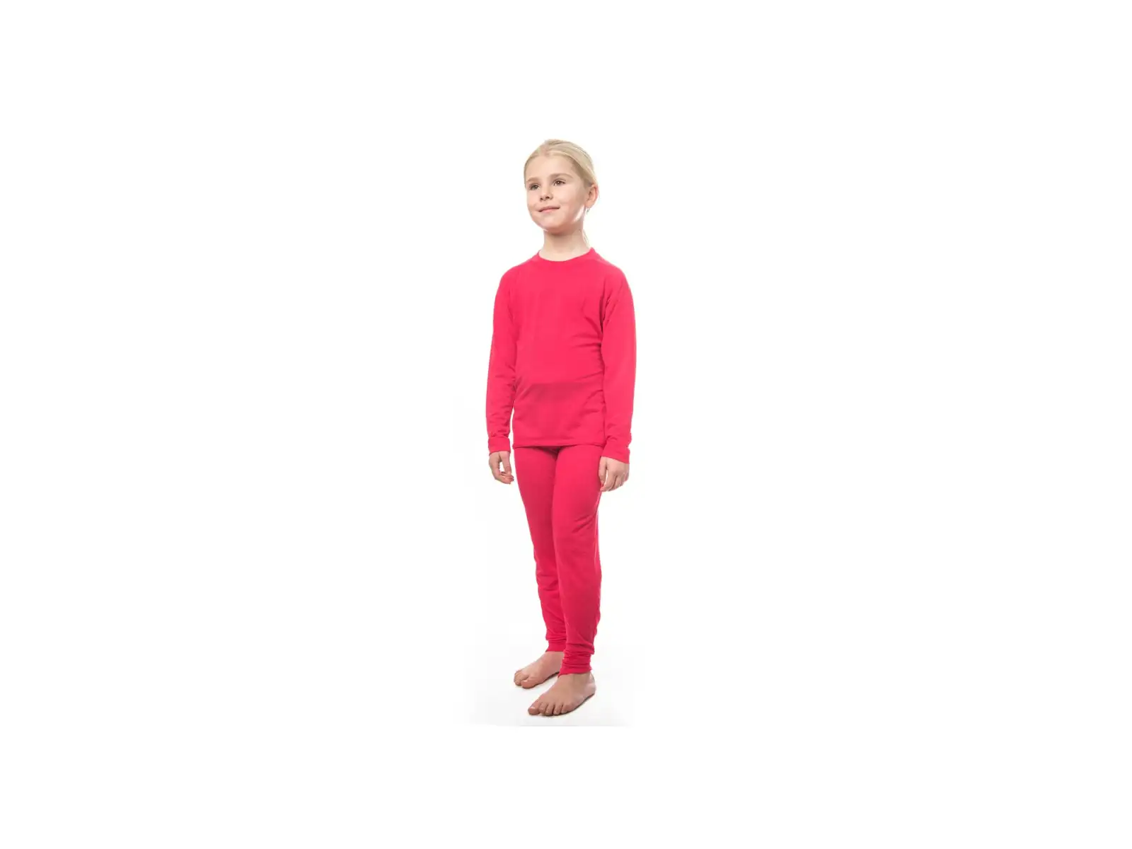 Sensor Merino Air dětský set triko dlouhý rukáv + spodní kalhoty Magenta