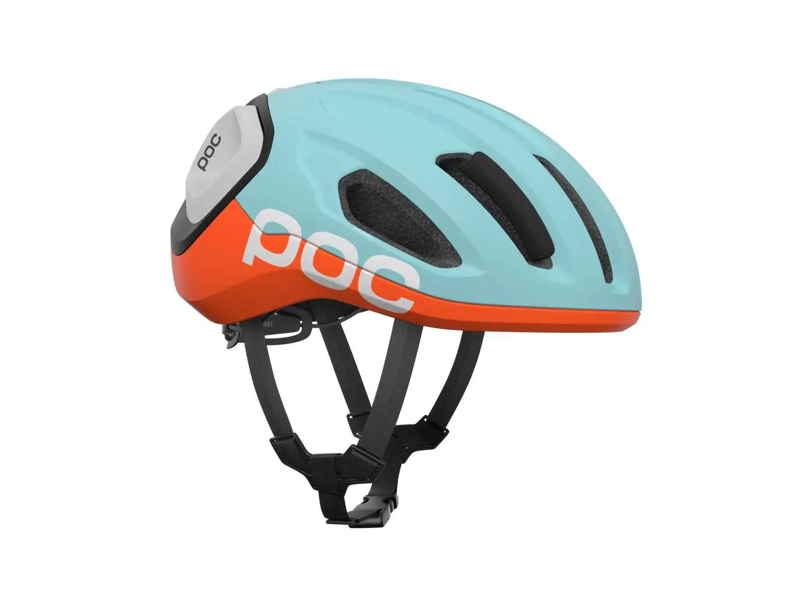 POC Amidal silniční přilba Indicolite Blue Matt/Carnelian Orange Matt